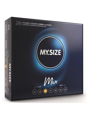 MY SIZE MIX PRESERVATIVOS 53 MM 28 UNIDADES