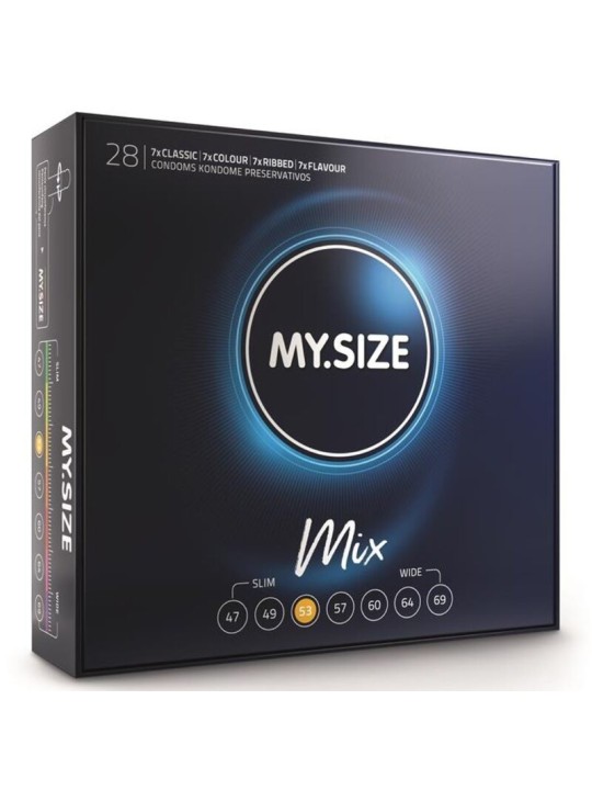 MY SIZE MIX PRESERVATIVOS 53 MM 28 UNIDADES