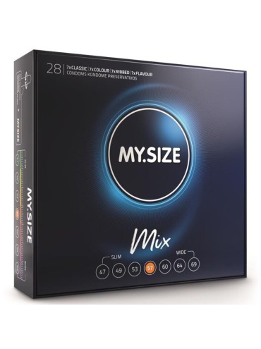 MY SIZE MIX PRESERVATIVOS 57 MM 28 UNIDADES