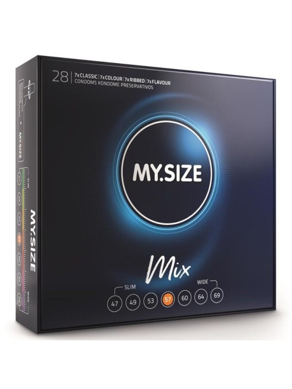 MY SIZE MIX PRESERVATIVOS 57 MM 28 UNIDADES