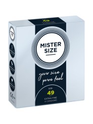 MISTER SIZE PRESERVATIVOS TALLA S 49 MM 3 UNIDADES
