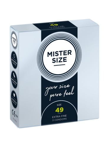 MISTER SIZE PRESERVATIVOS TALLA S 49 MM 3 UNIDADES