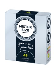 MISTER SIZE PRESERVATIVOS TALLA S 49 MM 3 UNIDADES