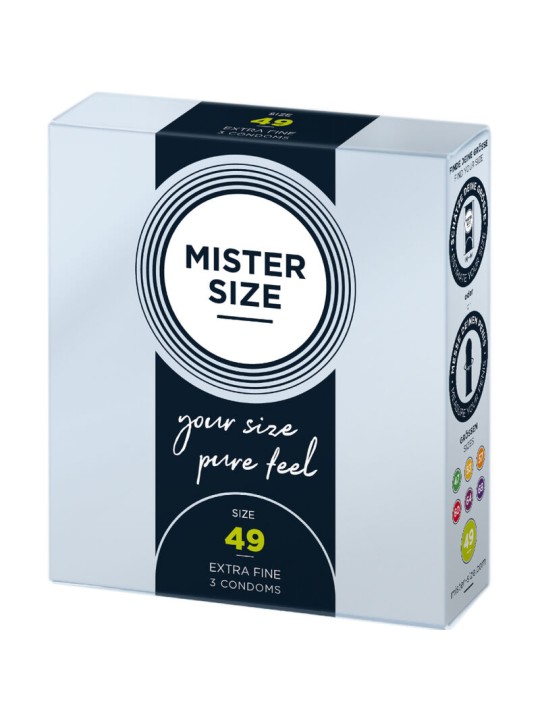 MISTER SIZE PRESERVATIVOS TALLA S 49 MM 3 UNIDADES