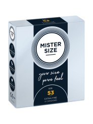 MISTER SIZE PRESERVATIVOS TALLA M 53 MM 3 UNIDADES
