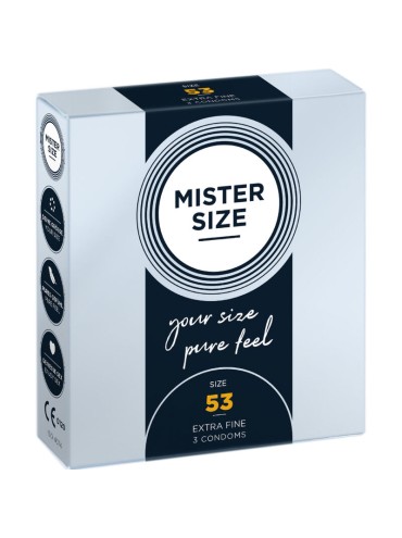 MISTER SIZE PRESERVATIVOS TALLA M 53 MM 3 UNIDADES