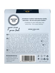 MISTER SIZE PRESERVATIVOS TALLA M 53 MM 3 UNIDADES