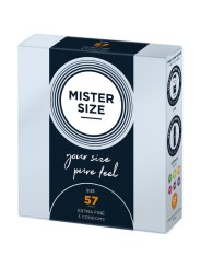 MISTER SIZE PRESERVATIVOS TALLA L 57 MM 3 UNIDADES