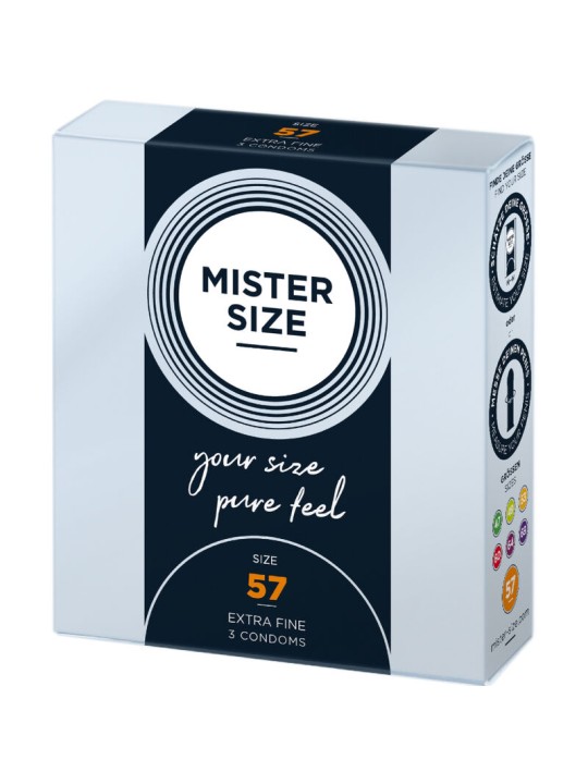 MISTER SIZE PRESERVATIVOS TALLA L 57 MM 3 UNIDADES