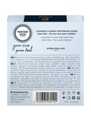 MISTER SIZE PRESERVATIVOS TALLA L 57 MM 3 UNIDADES