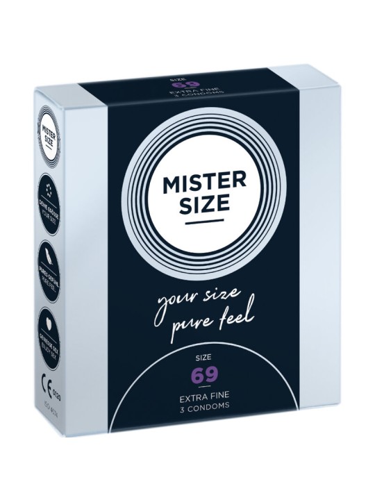 MISTER SIZE PRESERVATIVOS TALLA XXXL 69 MM 3 UNIDADES
