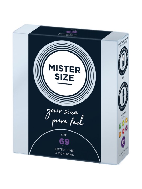 MISTER SIZE PRESERVATIVOS TALLA XXXL 69 MM 3 UNIDADES
