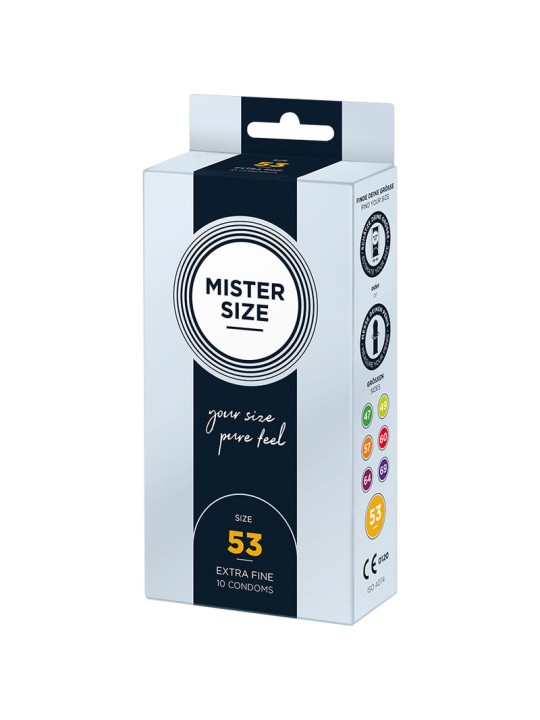 MISTER SIZE PRESERVATIVOS TALLA M 53 MM 10 UNIDADES
