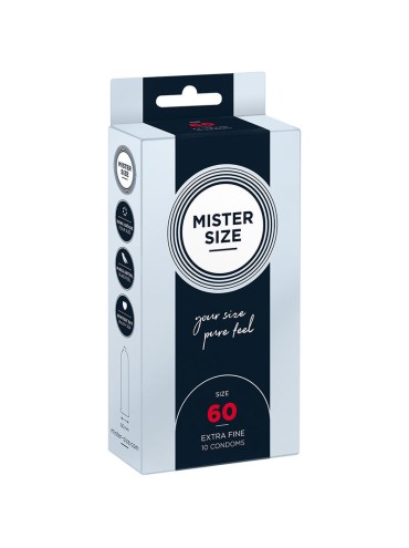 MISTER SIZE PRESERVATIVOS TALLA XL 60 MM 10 UNIDADES