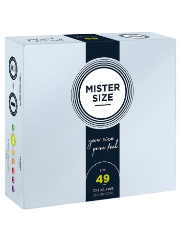 MISTER SIZE PRESERVATIVOS TALLA S 49 MM 36 UNIDADES