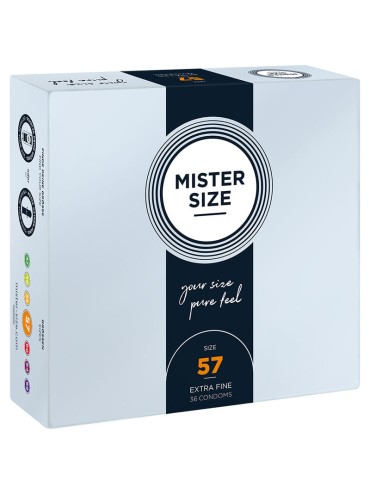MISTER SIZE PRESERVATIVOS TALLA L 57 MM 36 UNIDADES