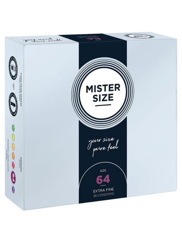 MISTER SIZE PRESERVATIVOS TALLA XXL 64 MM 36 UNIDADES