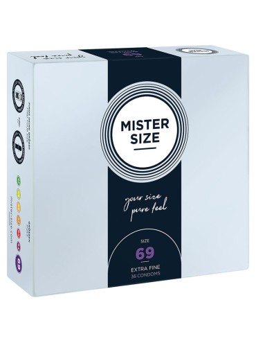 MISTER SIZE PRESERVATIVOS TALLA XXXL 69 MM 36 UNIDADES
