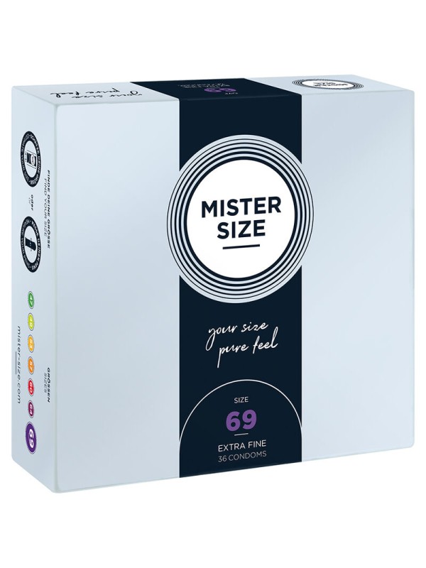MISTER SIZE PRESERVATIVOS TALLA XXXL 69 MM 36 UNIDADES