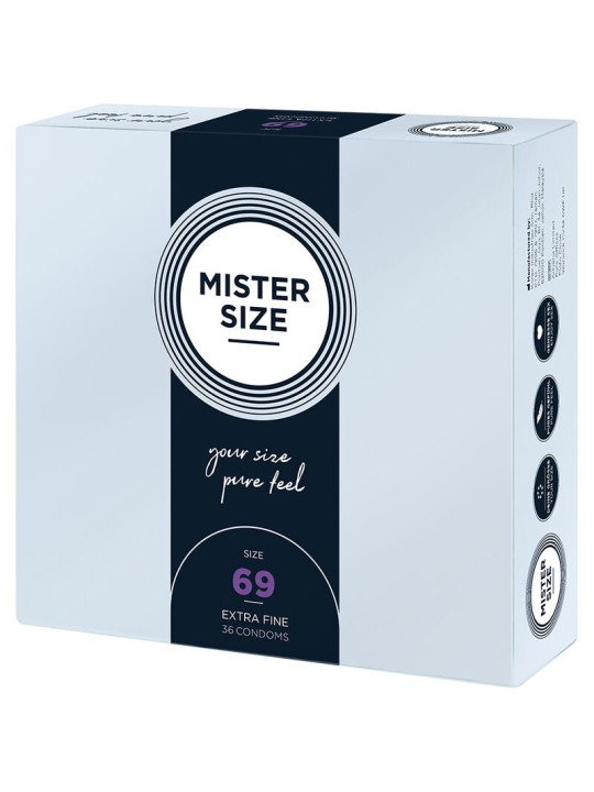 MISTER SIZE PRESERVATIVOS TALLA XXXL 69 MM 36 UNIDADES