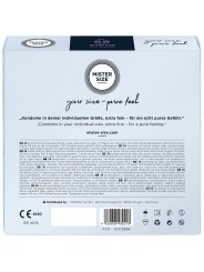 MISTER SIZE PRESERVATIVOS TALLA XXXL 69 MM 36 UNIDADES