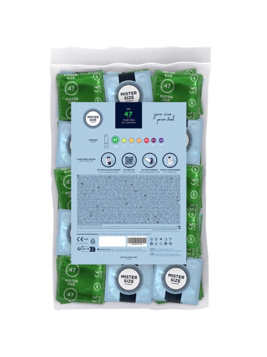 MISTER SIZE PRESERVATIVOS TALLA XS 47 MM 100 UNIDADES