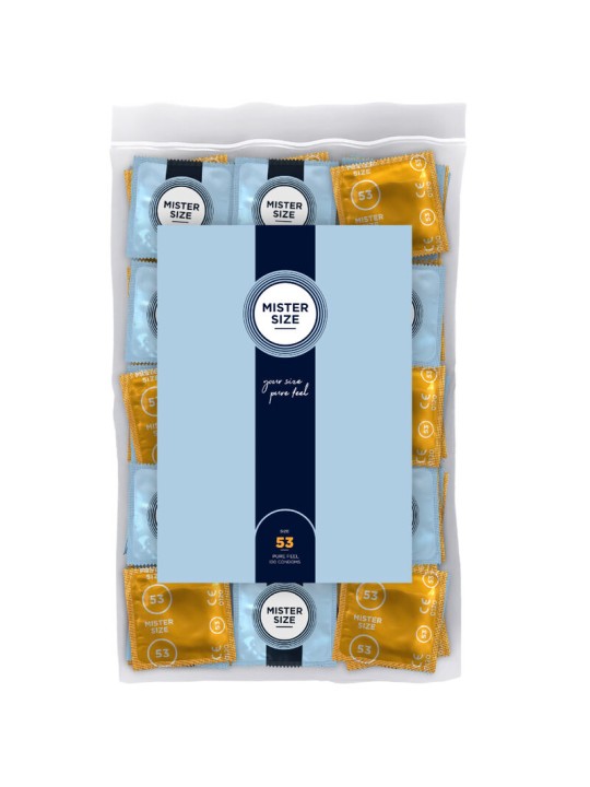 MISTER SIZE PRESERVATIVOS TALLA M 53 MM 100 UNIDADES