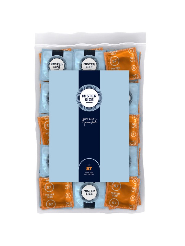 MISTER SIZE PRESERVATIVOS TALLA L 57 MM 100 UNIDADES