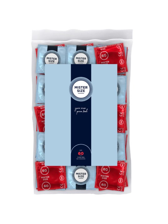 MISTER SIZE PRESERVATIVOS TALLA XL 60 MM 100 UNIDADES