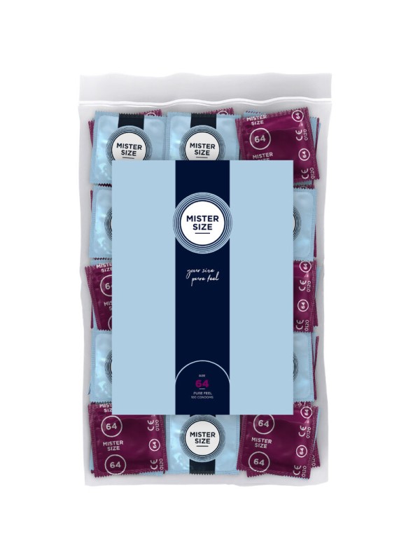 MISTER SIZE PRESERVATIVOS TALLA XXL 64 MM 100 UNIDADES