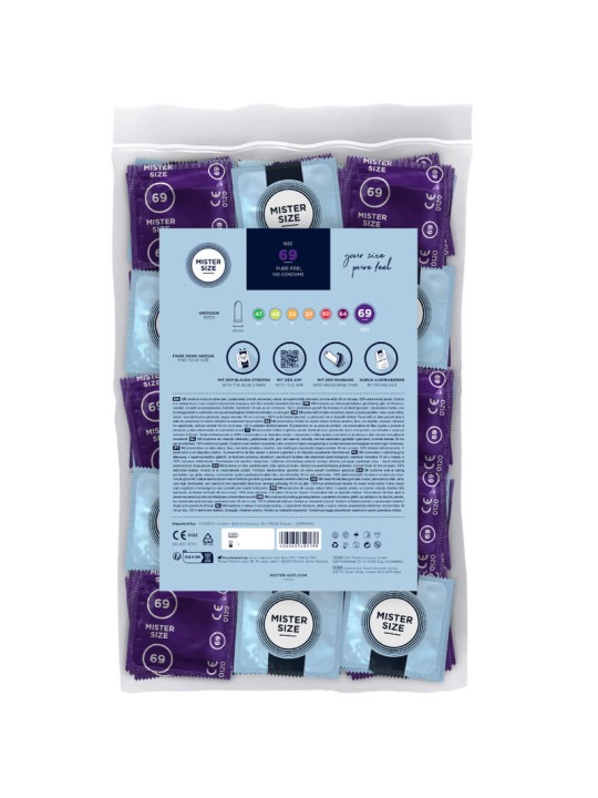 MISTER SIZE PRESERVATIVOS TALLA XXXL 69 MM 100 UNIDADES