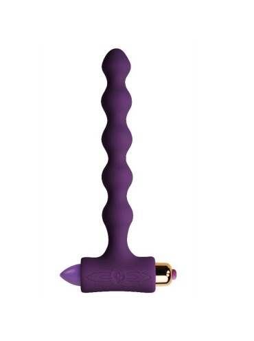 ROCKS OFF PLUG ANAL CON VIBRACION Y ONDULACIONES PETITE SENSATIONS PEARLS