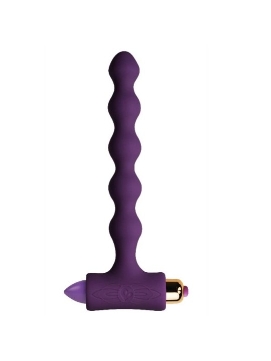 ROCKS OFF PLUG ANAL CON VIBRACION Y ONDULACIONES PETITE SENSATIONS PEARLS