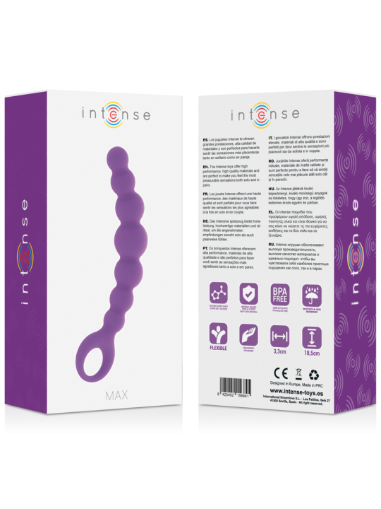 INTENSE ANAL BEADS MAX LILA