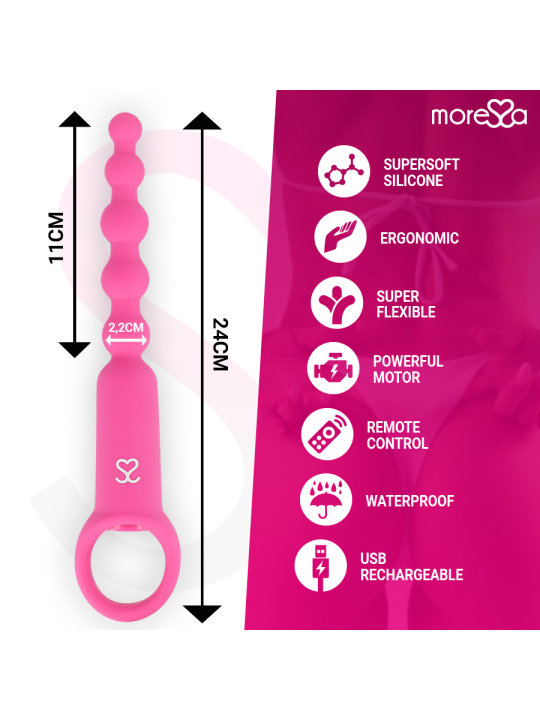 MORESSA RONIE POTENTE ROSARIO ANAL CONTROL REMOTO ROSA