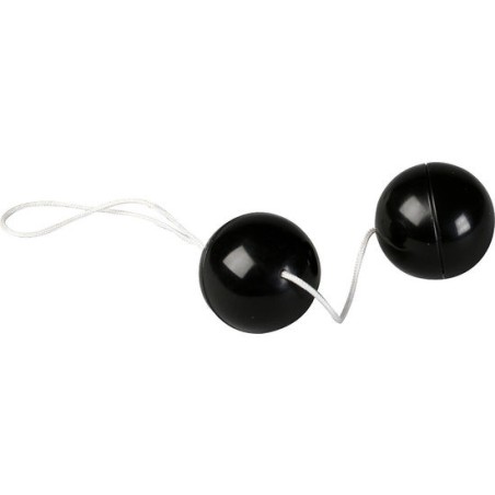 SEVEN CREATIONS SUPERSOFT BOLAS ORGASMICAS NEGRO