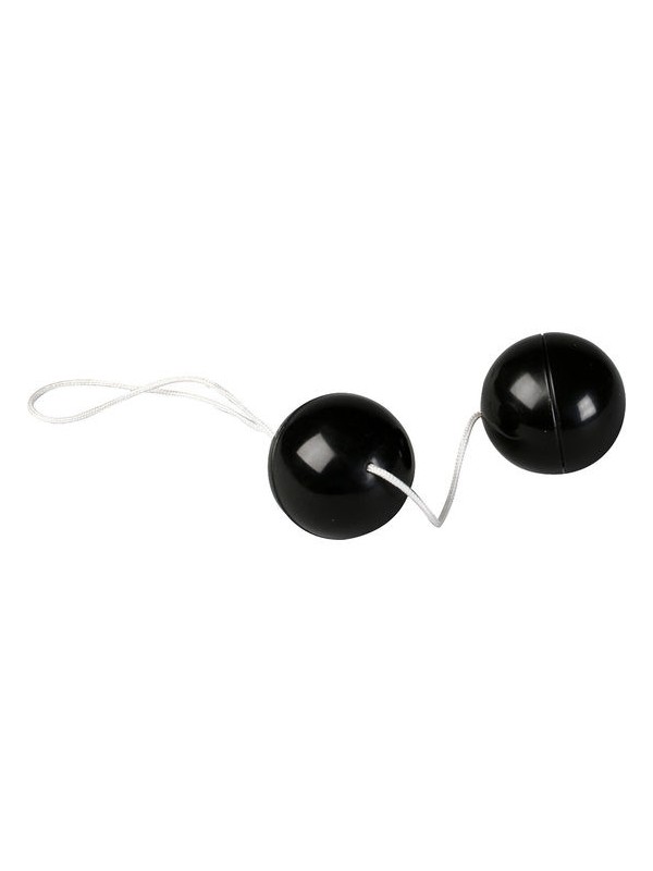 SEVEN CREATIONS SUPERSOFT BOLAS ORGASMICAS NEGRO