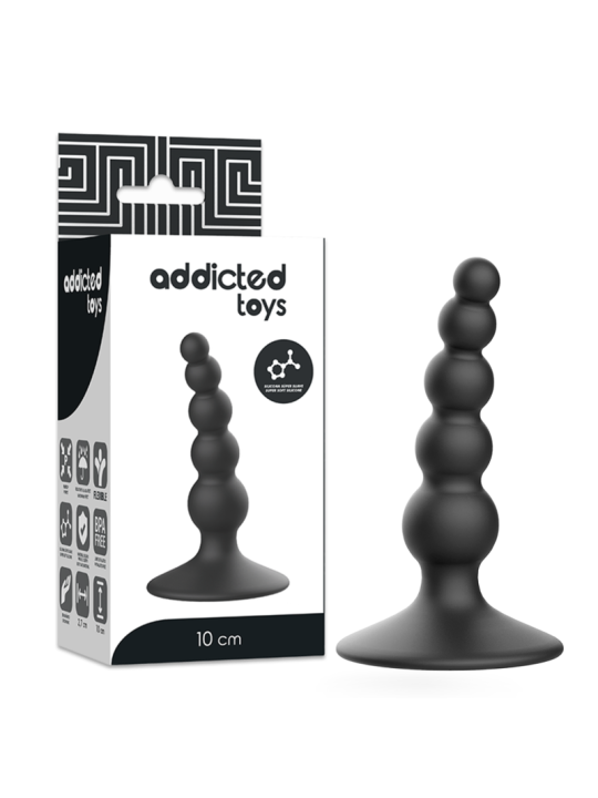 ADDICTED TOYS ANAL SEXUAL PLUG 10 CM NEGRO