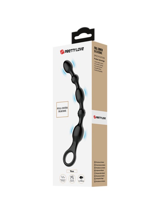 PRETTY LOVE VAN BOLAS ANALES 10 VIBRACIONES RECARGABLE SILICONA