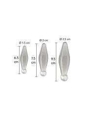 TOYJOY ANAL PLAY RIMMER DE DEDO 3 PIEZAS TRANSPARENTE