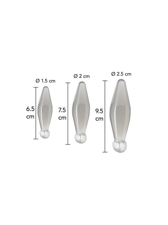 TOYJOY ANAL PLAY RIMMER DE DEDO 3 PIEZAS TRANSPARENTE
