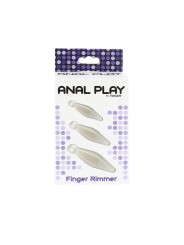 TOYJOY ANAL PLAY RIMMER DE DEDO 3 PIEZAS TRANSPARENTE