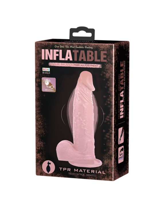 BAILE INFLATABLE DILDO HINCHABLE REALISTICO CON VENTOSA 15 CM
