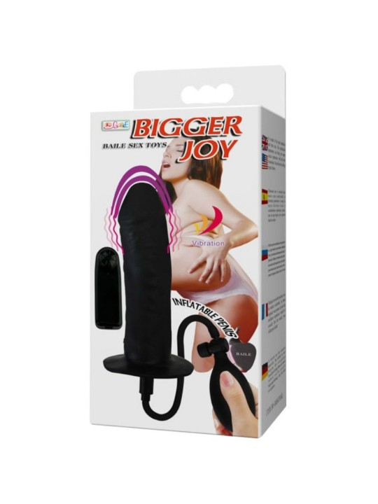 BAILE BIGGER JOY PENE HINCHABLE CON VIBRACION 16 CM