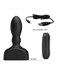 MR PLAY PLUG ANAL HINCHABLE NEGRO CONTROL REMOTO