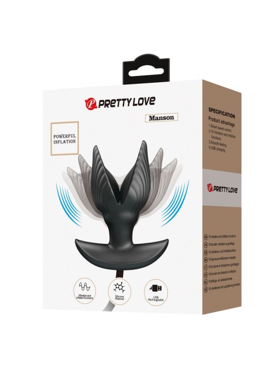 PRETTY LOVE PLUG ANAL INFLABLE RECARGABLE