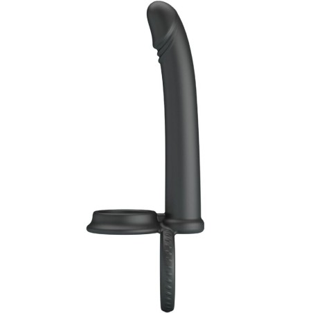 PRETTY LOVE MOSES ANILLO DOBLE PENE PARA DONLE PENETACION NEGRO
