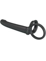 PRETTY LOVE MOSES ANILLO DOBLE PENE PARA DONLE PENETACION NEGRO
