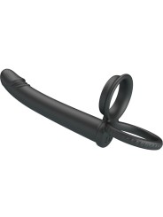 PRETTY LOVE MOSES ANILLO DOBLE PENE PARA DONLE PENETACION NEGRO