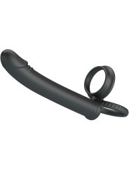 PRETTY LOVE MOSES ANILLO DOBLE PENE PARA DONLE PENETACION NEGRO